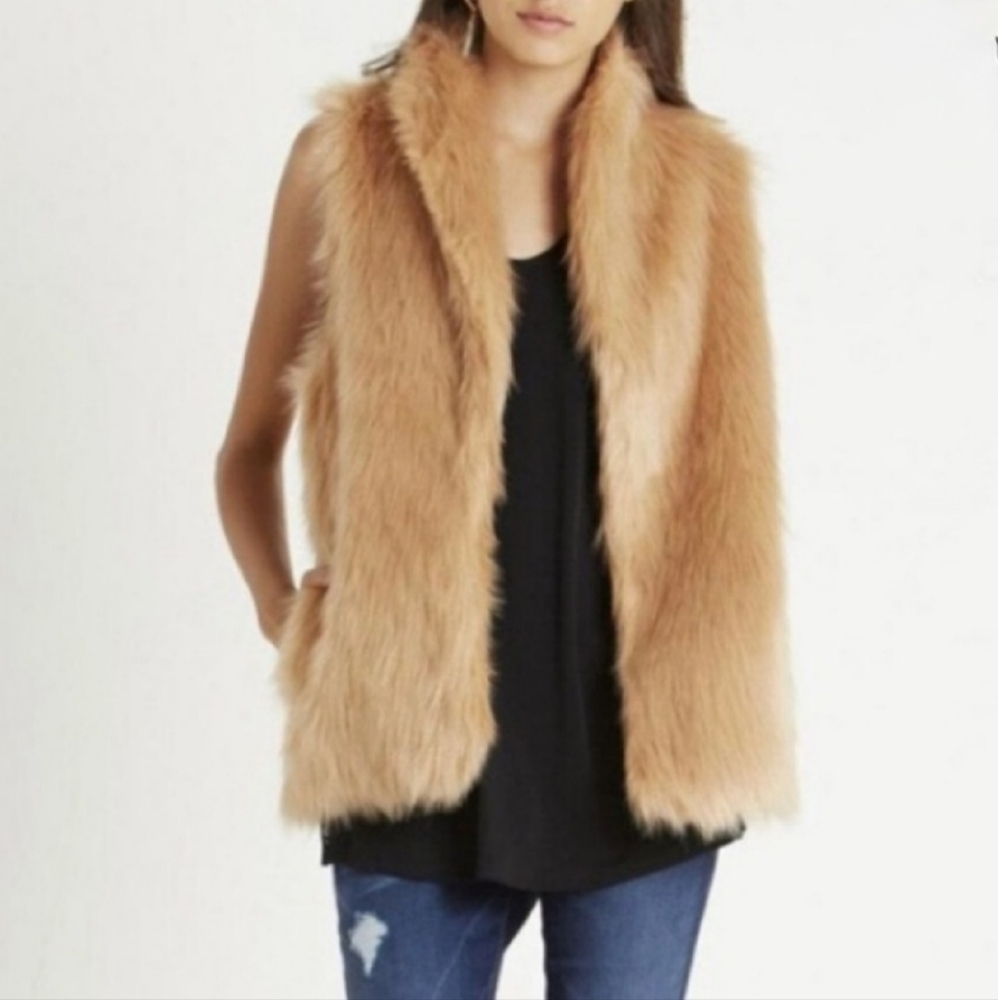 BCBGeneration Faux Fur‎ Women's Vest Size Large - Picture 2 of 14
